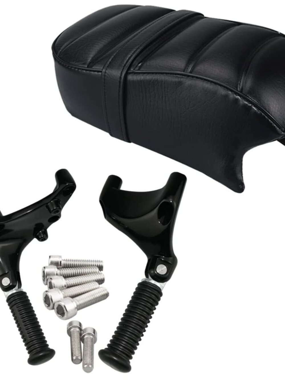 New Rear Passenger Seat With Foot Pegs Fit For Harley Iron 883 XL883N 2016-2022